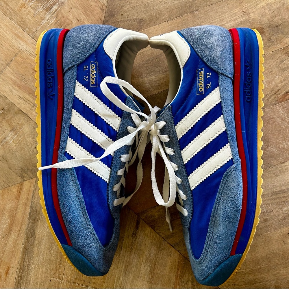 adidas SL 72 RS Blue, white, red, sz 8 M - Picture 2 of 7